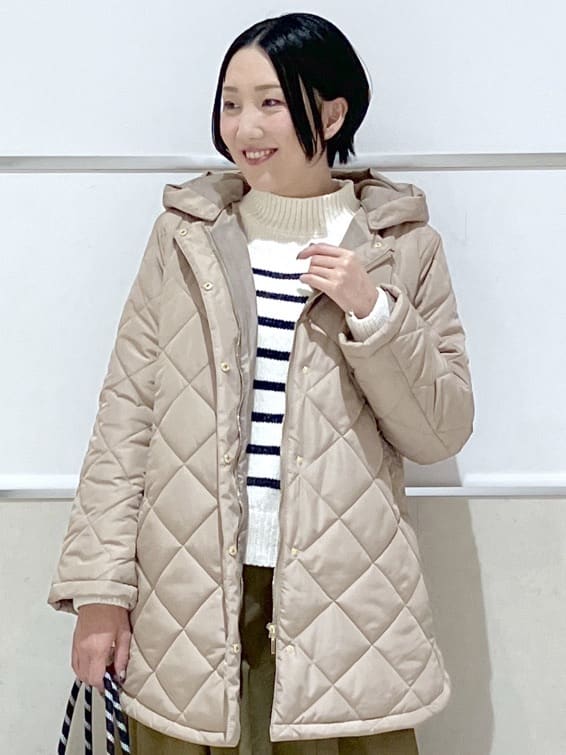eriko さんの「Dessin｜【2WAY/洗える】中綿キルトコート」を使ったコーディネート
