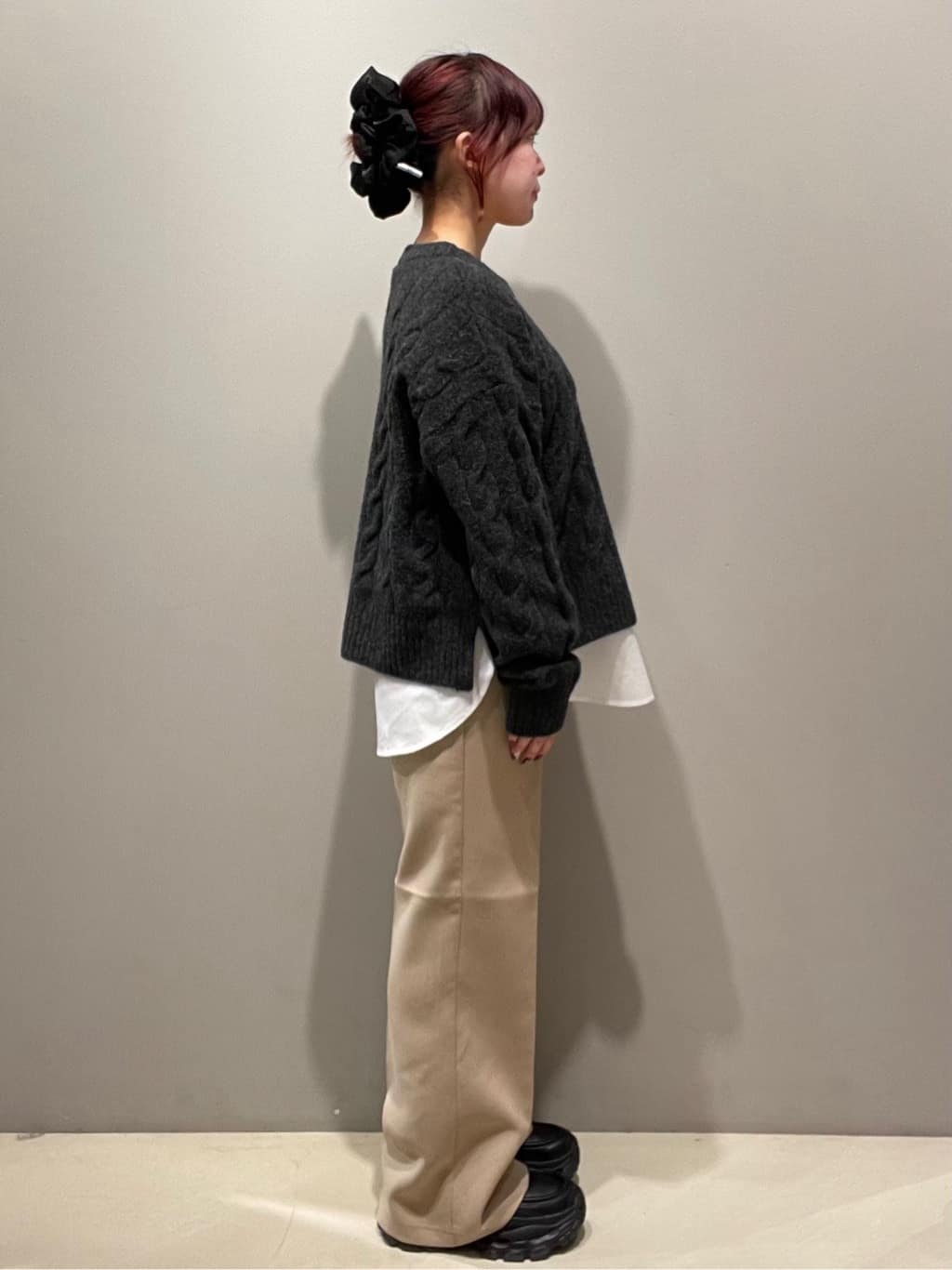 mikiさんの「OPAQUE.CLIP｜シャツドッキングカットソー【洗濯機OK】」を使ったコーディネート
