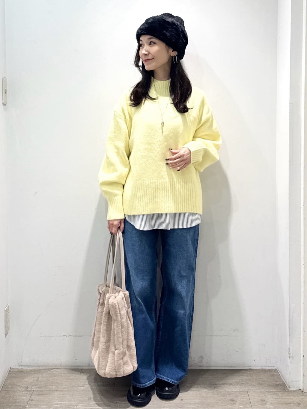 yuicciさんの「OPAQUE.CLIP｜シャツドッキングカットソー【洗濯機OK】」を使ったコーディネート
