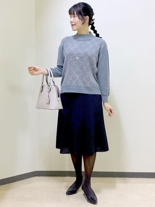  beni_gingerさんの「Reflect｜アーガイル柄ハイネックニット」を使ったコーディネート