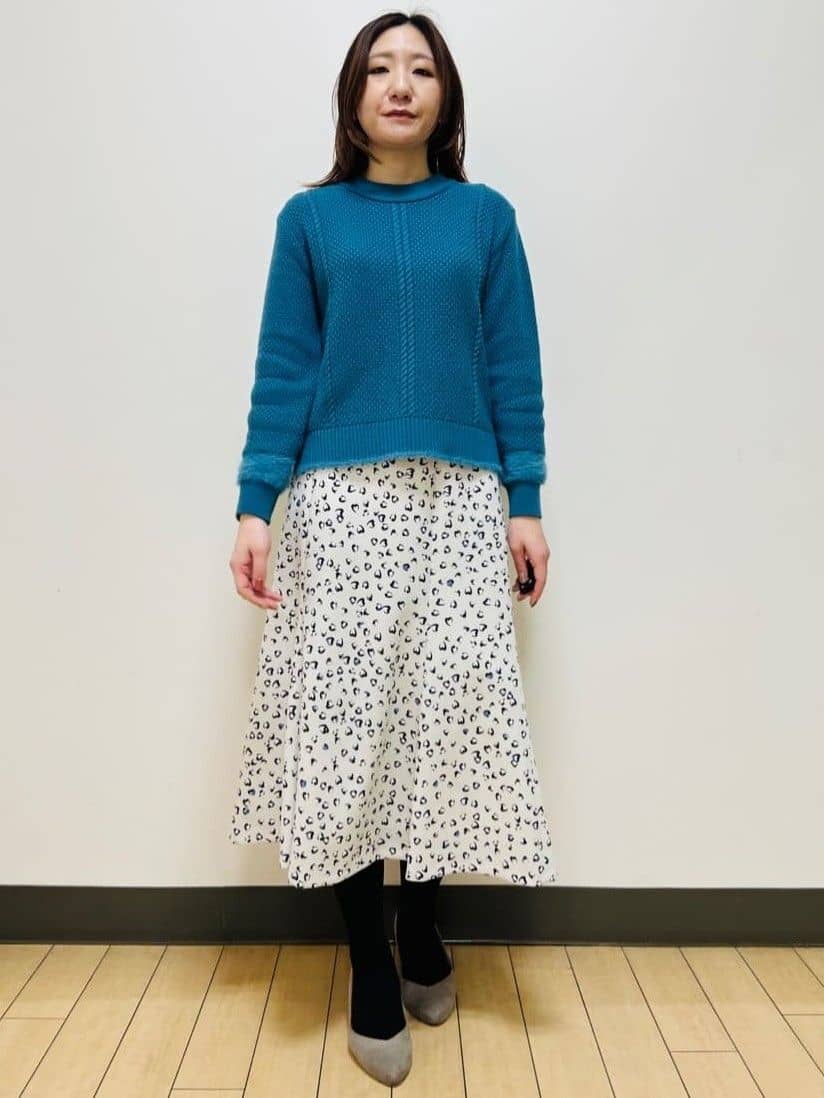 miiiさんの「Reflect｜【ほんのりラメ感◎】ケーブル柄ニット」を使ったコーディネート