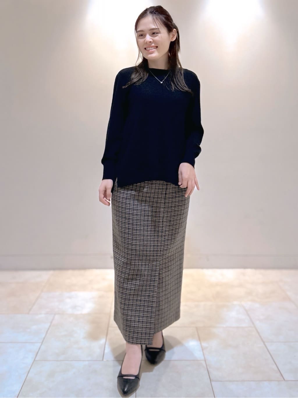 S&auml;K&iuml;さんの「Reflect｜【ちくちくしない／アンサンブル可／通勤におすすめ◎】オフボディ着流しカーディガン」を使ったコーディネート