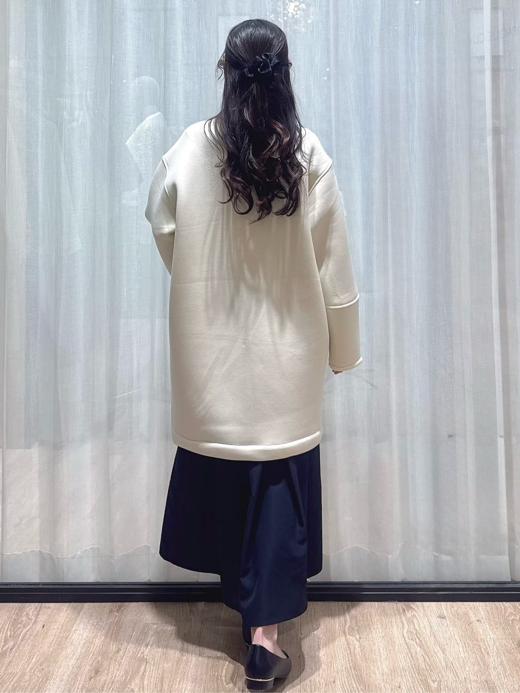 ぞうげさんの「OPAQUE.CLIP｜リバーシブル配色ノーカラーコート【洗濯機OK】」を使ったコーディネート