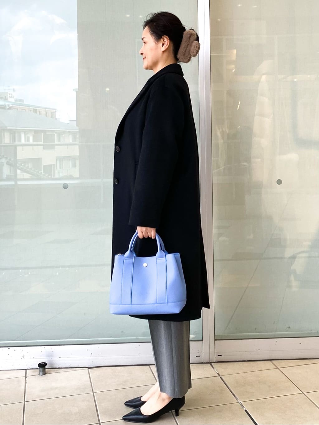 Jeanさんの「OPAQUE.CLIP｜カシミヤブレンドウールチェスターコート」を使ったコーディネート