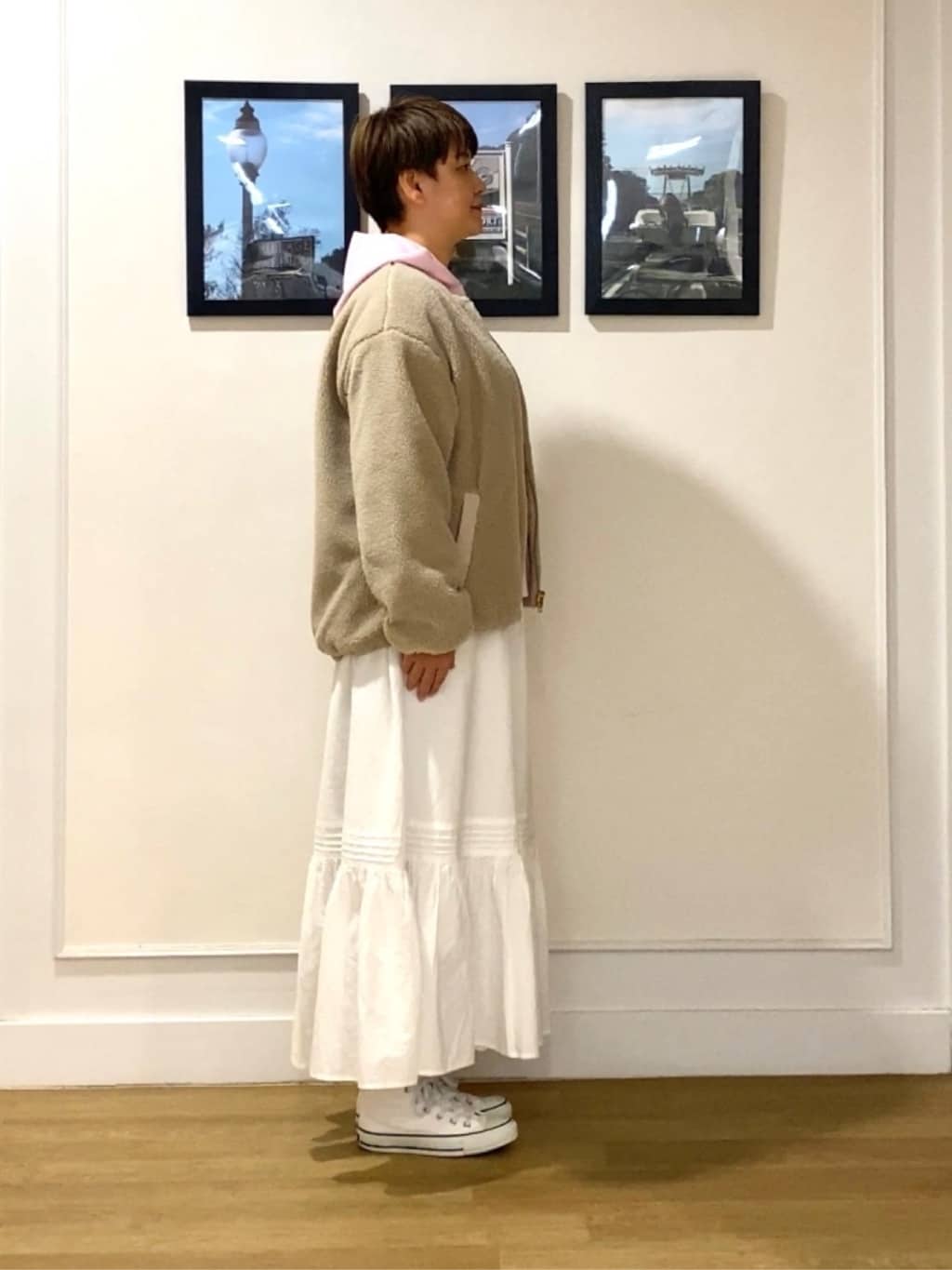 Hiroさんの「Dessin｜【2WAY】リバーシブルタフタボアアウター」を使ったコーディネート