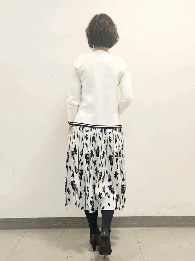 mayumayuさんの「Reflect｜【セットアップ可】ダブルジャカードニットプルオーバー」を使ったコーディネート