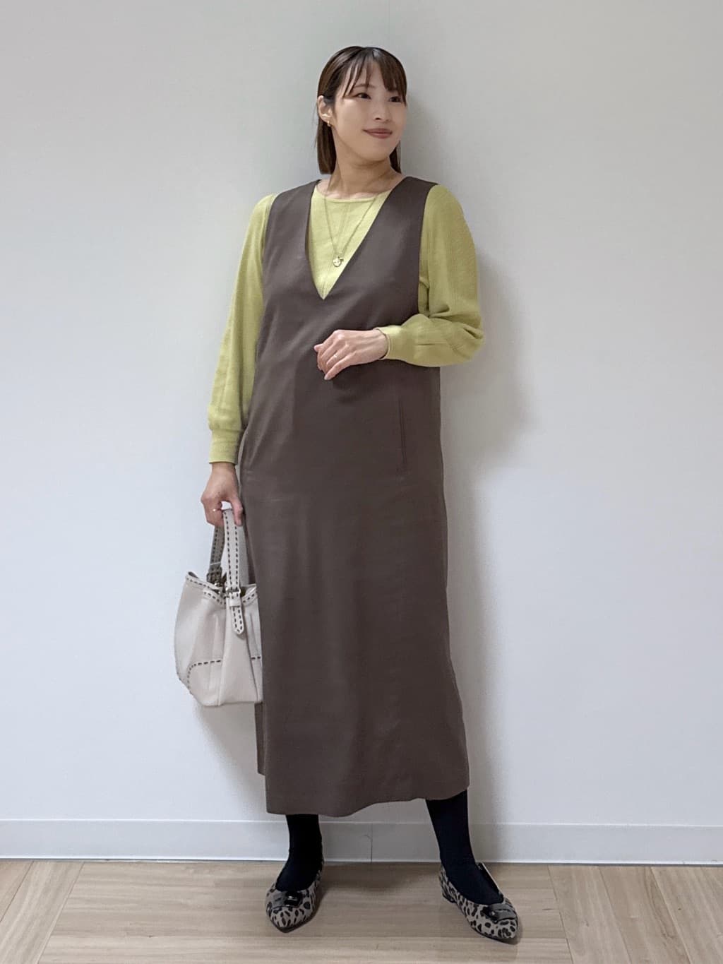 amiさんの「Reflect｜【選べる6色／長く着られる◎】ボートネックニット」を使ったコーディネート