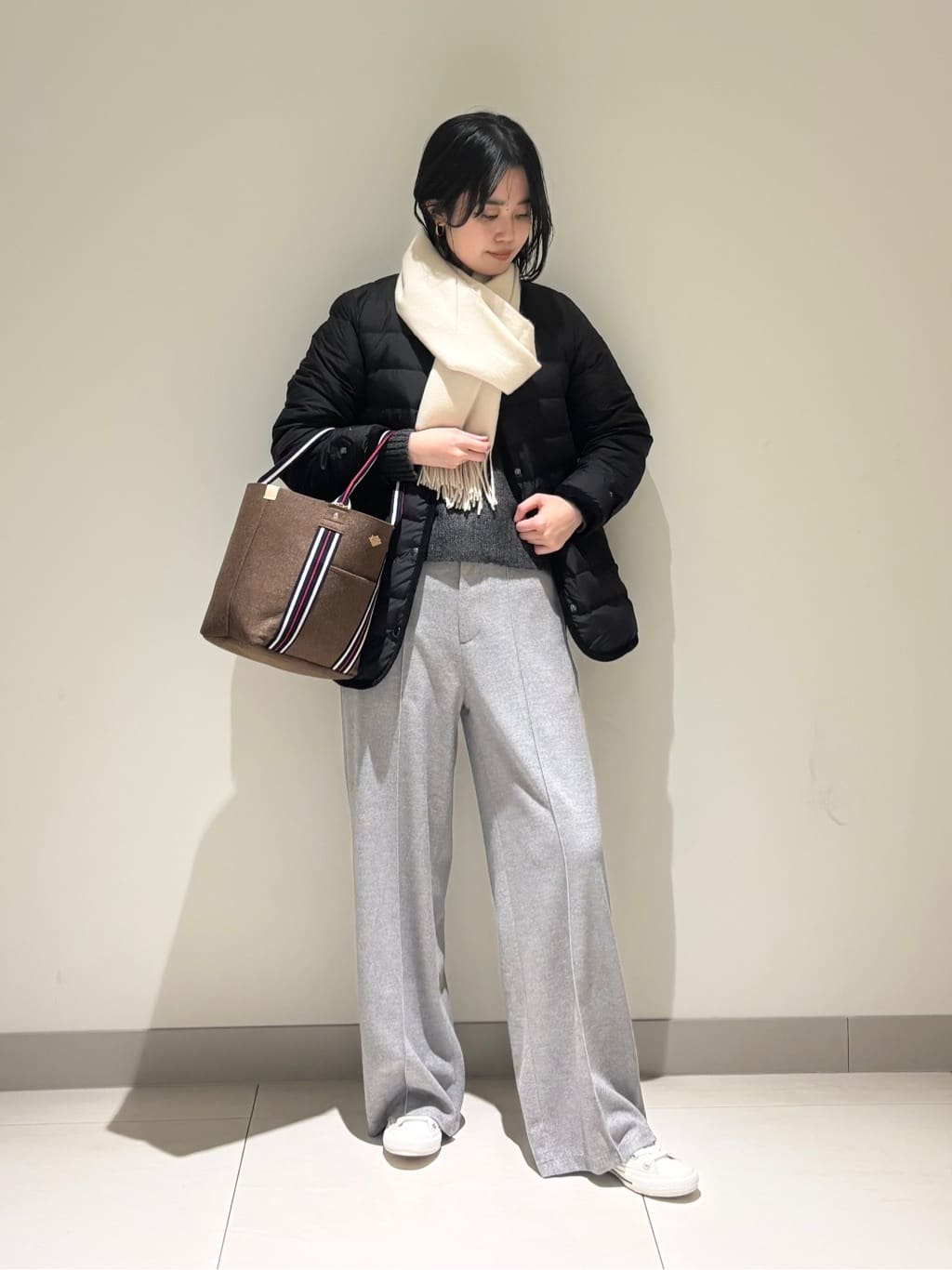 mayuさんの「Dessin｜【撥水・2WAY】ミュラーダウンコートミドル丈」を使ったコーディネート