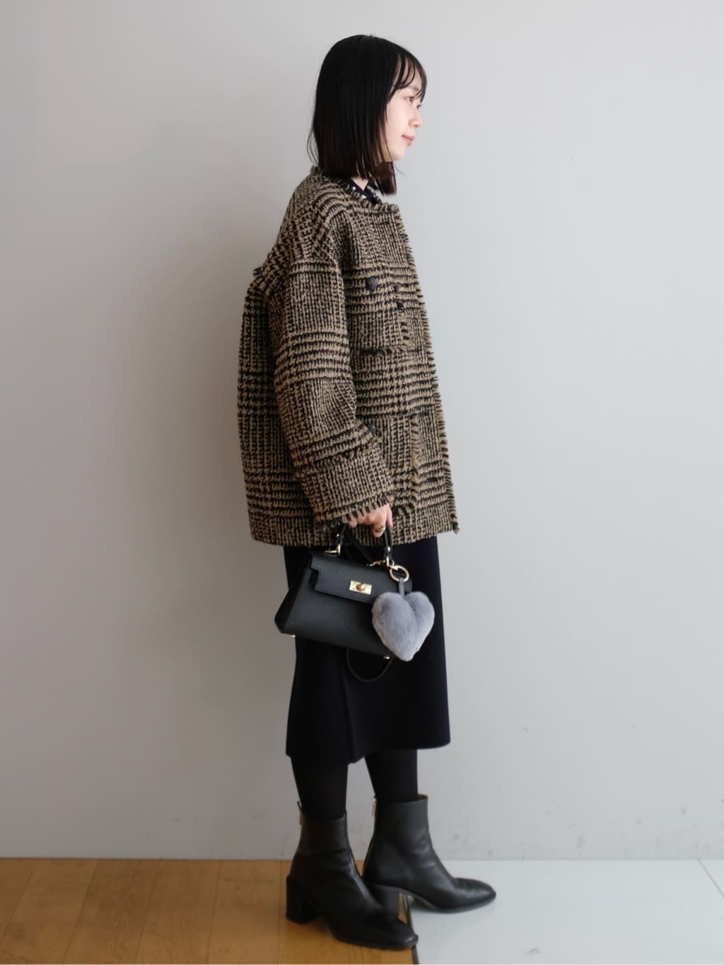 Kishimotoさんの「DRESSTERIOR｜◆ショートブーツ」を使ったコーディネート