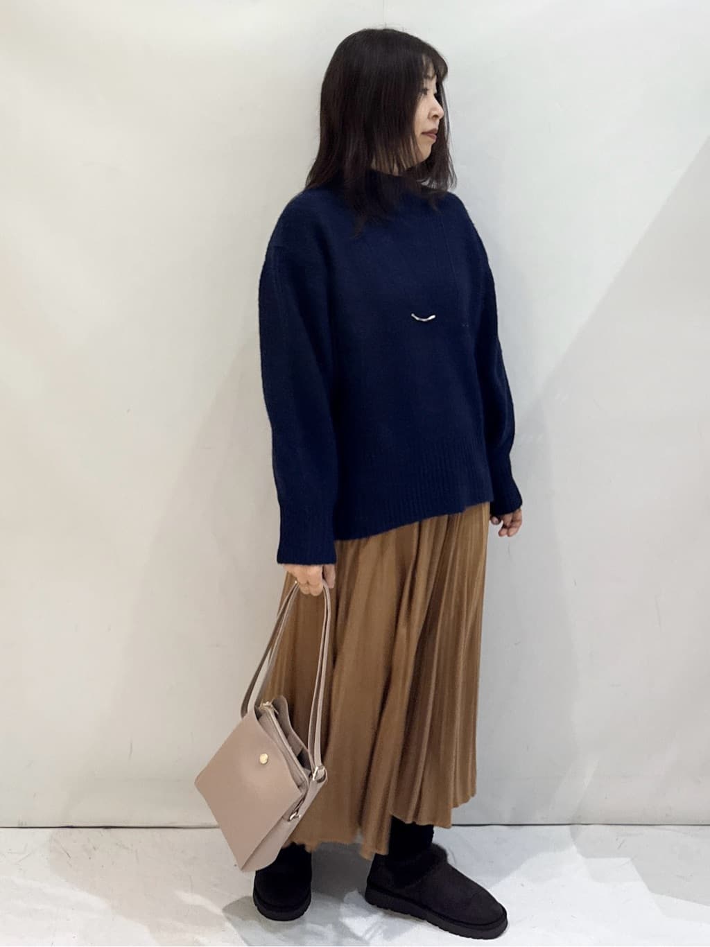 nakkoさんの「OPAQUE.CLIP｜ふわふわハイネックニット【洗濯機OK】」を使ったコーディネート