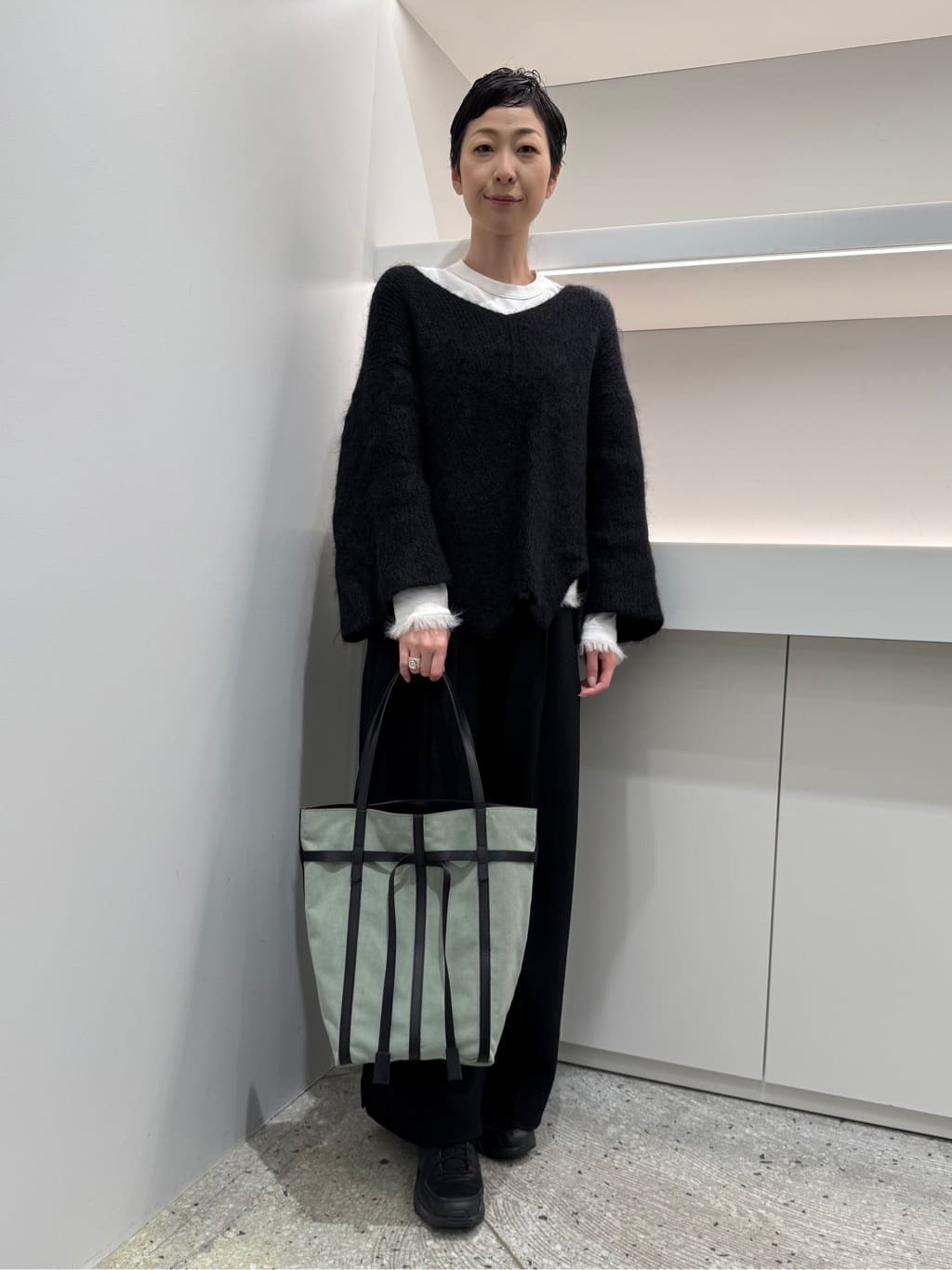 Kさんの「HIROKO HAYASHI｜PANIER CAMOSCIO（パニエ カモッショ）トートバッグ」を使ったコーディネート