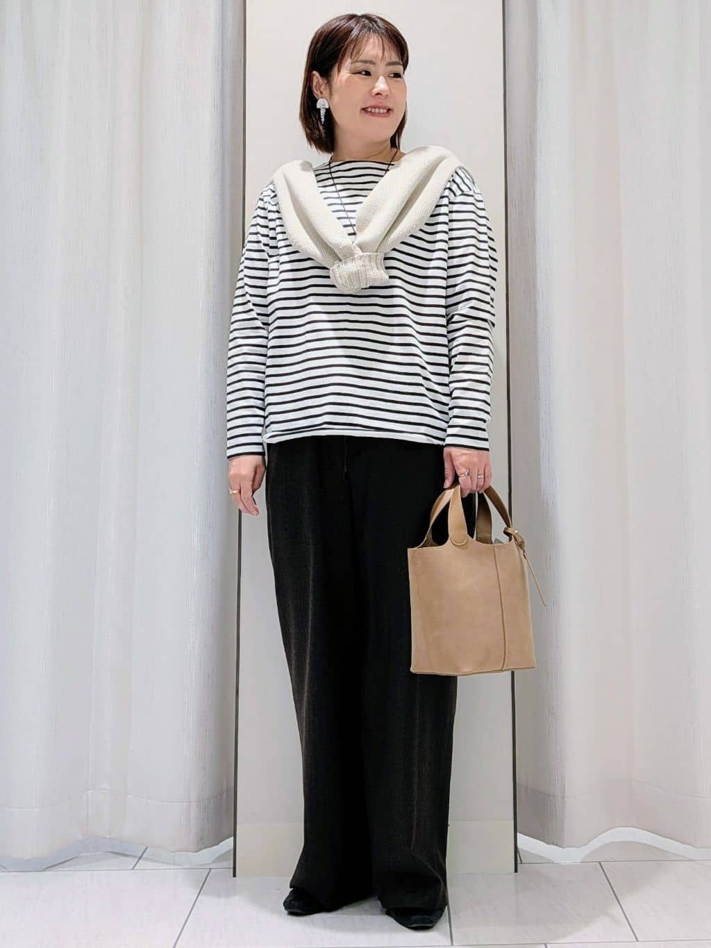 Onumaさんの「UNTITLED｜【洗える】スポンディッシュ ボトルネックニット」を使ったコーディネート