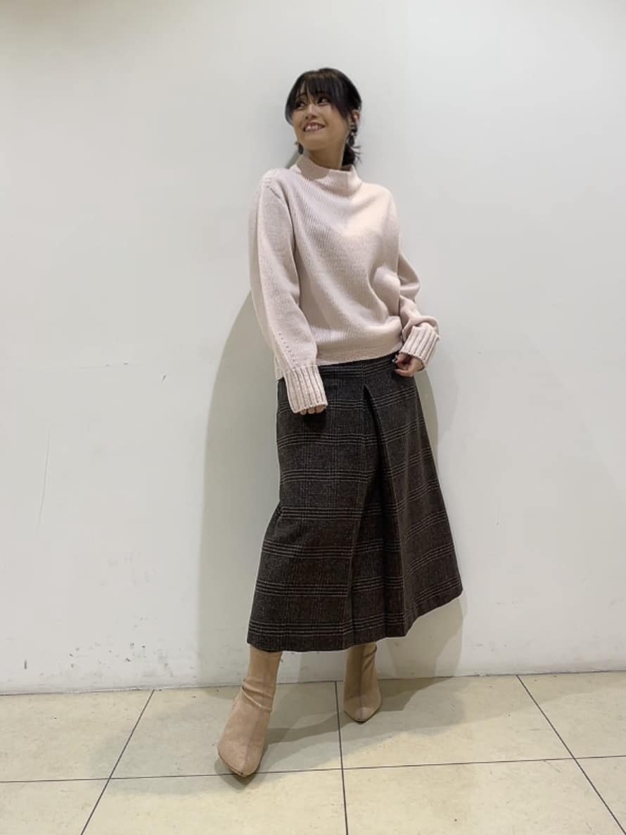 watanabeさんの「UNTITLED｜【洗える】スポンディッシュ ボトルネックニット」を使ったコーディネート