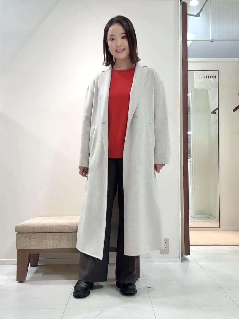 YUIさんの「UNTITLED｜【ロング丈/軽やか】テーラード　リバーコート」を使ったコーディネート