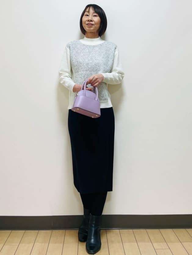 Riiさんの「Reflect｜【すっきりシルエット／通勤におすすめ◎】キレイめジャージタイトスカート」を使ったコーディネート