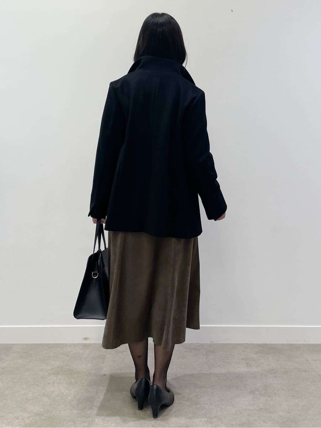 yukariさんの「Reflect｜【SS-4Lサイズ／衿が顔に当たらない◎】スタンドネックミドルコート」を使ったコーディネート