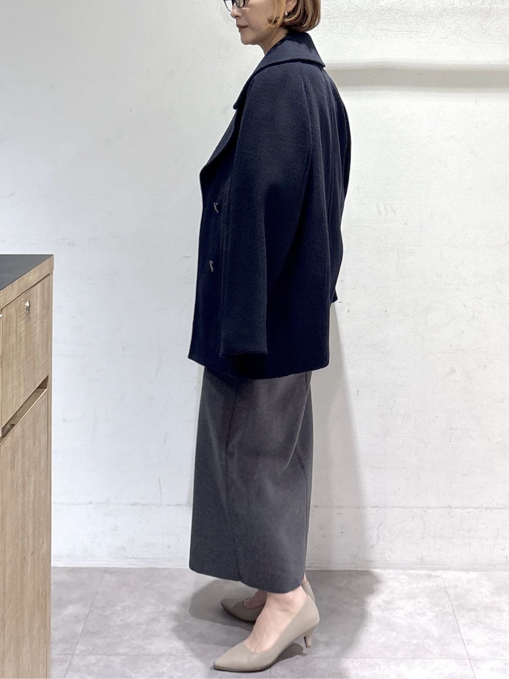 たけねぇさんの「OPAQUE.CLIP｜カシミヤブレンドウールミドルピーコート」を使ったコーディネート