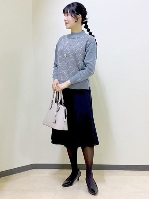  beni_gingerさんの「Reflect｜アーガイル柄ハイネックニット」を使ったコーディネート