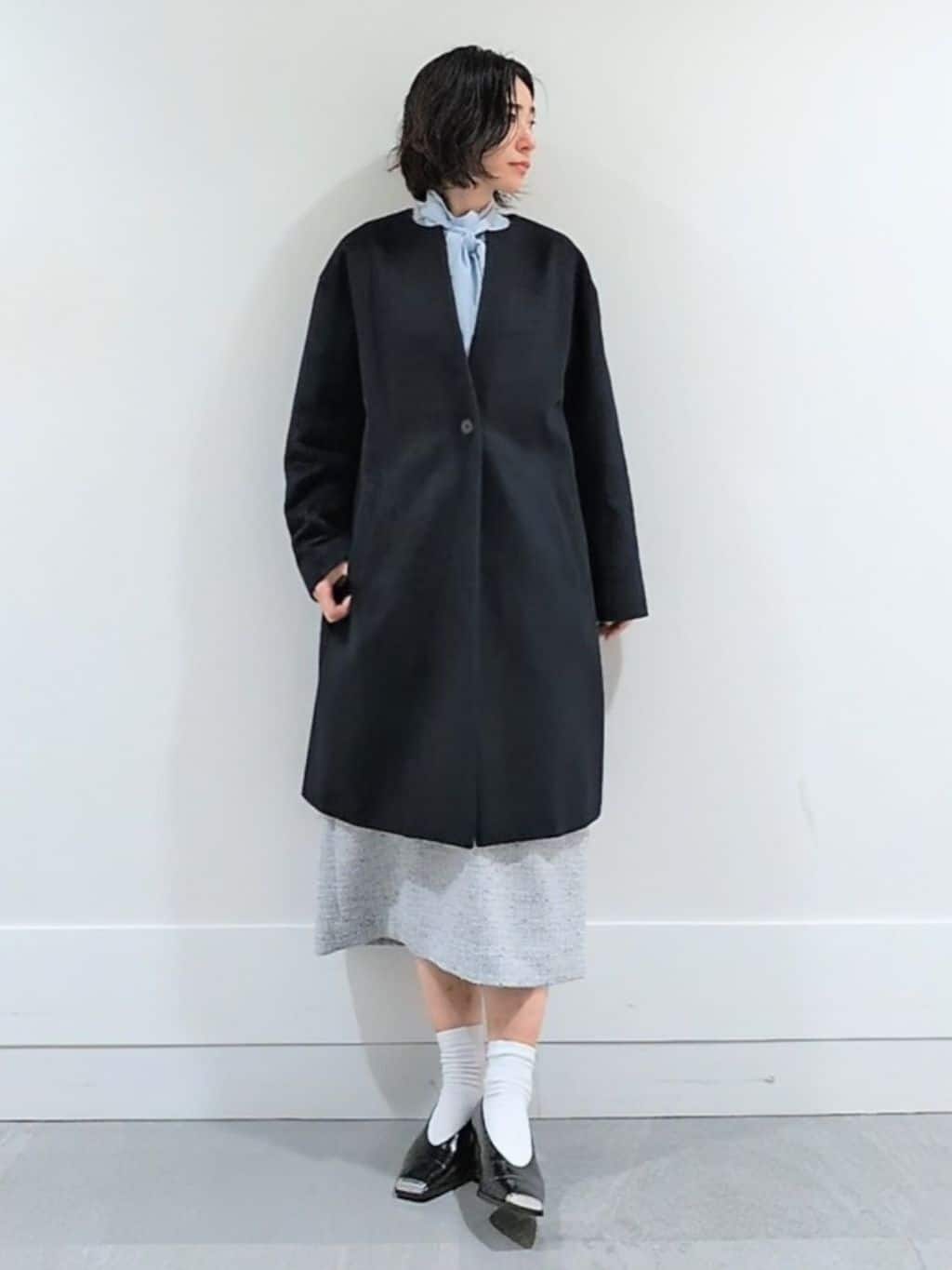 ミズタさんの「UNTITLED｜◆【セレモニー/華やか】2WAYボウタイブラウス」を使ったコーディネート