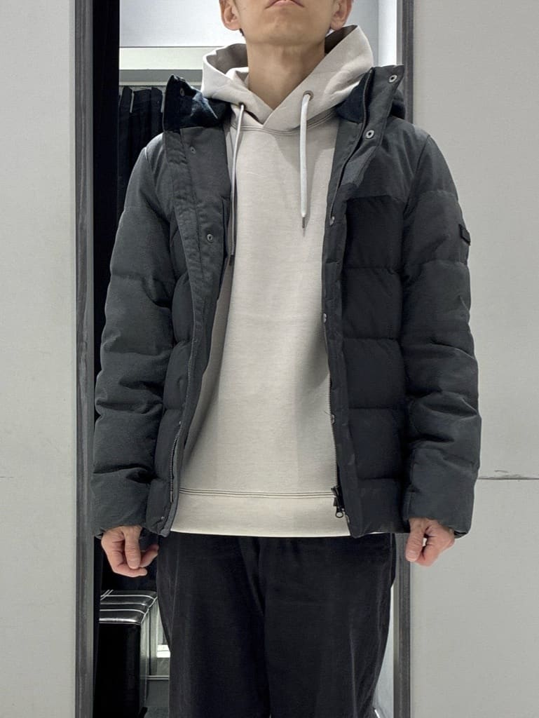 わいずみさんの「TAKEO KIKUCHI｜カラーコンビ ダウンブルゾン」を使ったコーディネート