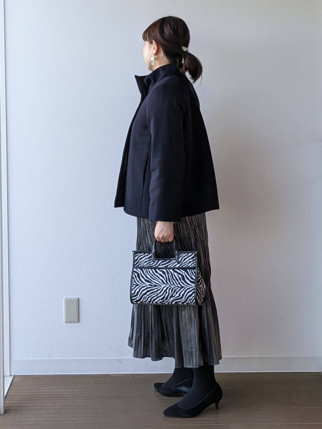 なみきさんの「UNTITLED｜【ゆったり】アルパカ混シャギー カーディガン」を使ったコーディネート