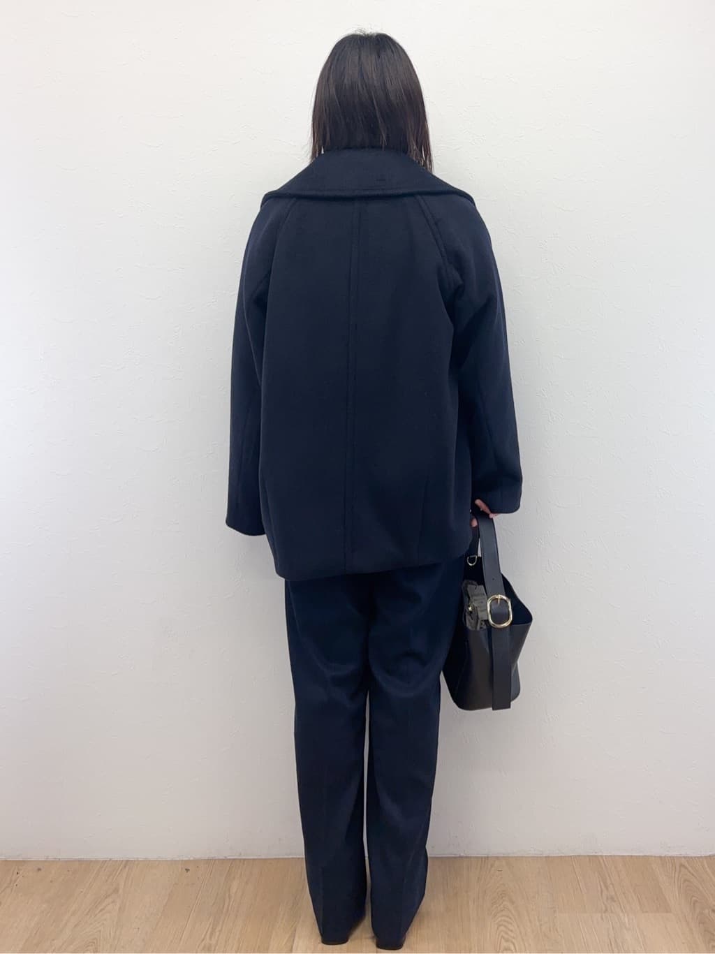 Takeさんの「OPAQUE.CLIP｜カシミヤブレンドウールミドルピーコート」を使ったコーディネート
