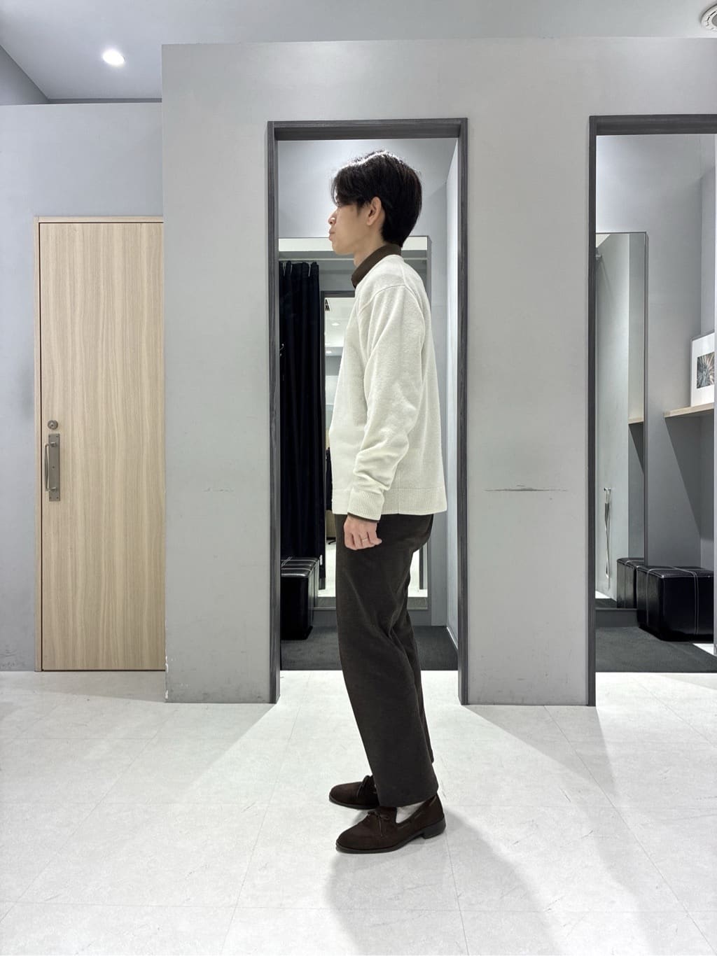わいずみさんの「TAKEO KIKUCHI｜【None Of Stress】アクティブジャージ 千鳥 ジャケット」を使ったコーディネート
