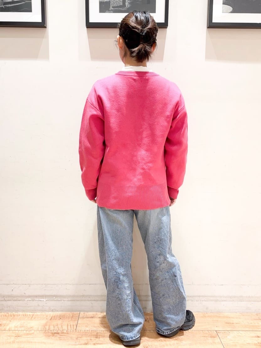 かふぇもか。さんの「SHOO･LA･RUE｜【S-LL/洗濯機可/体型カバー】大人世代も取り入れやすい スウェットライクニット」を使ったコーディネート