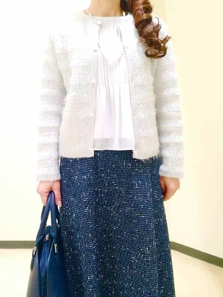 花さんの「Reflect｜【SS-4Lサイズ】ピンタック&times;スカラレースブラウス」を使ったコーディネート