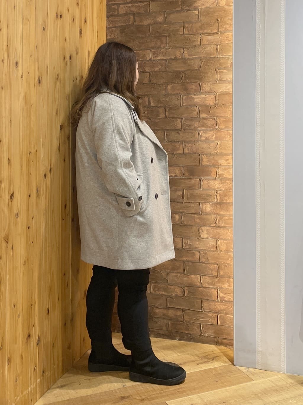 Risaさんの「SHOO･LA･RUE｜【高レビュー/洗濯機可/SS-LL】あったか裏起毛 のびのびストレッチ テーパードパンツ」を使ったコーディネート