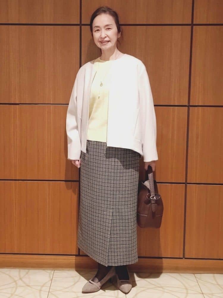 Kさんの「Reflect｜【ゆったりシルエット】ジャージメルトンコクーンジャケット」を使ったコーディネート