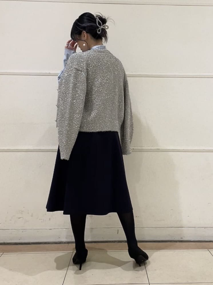 watanabeさんの「UNTITLED｜◆【セレモニー/華やか】2WAYボウタイブラウス」を使ったコーディネート
