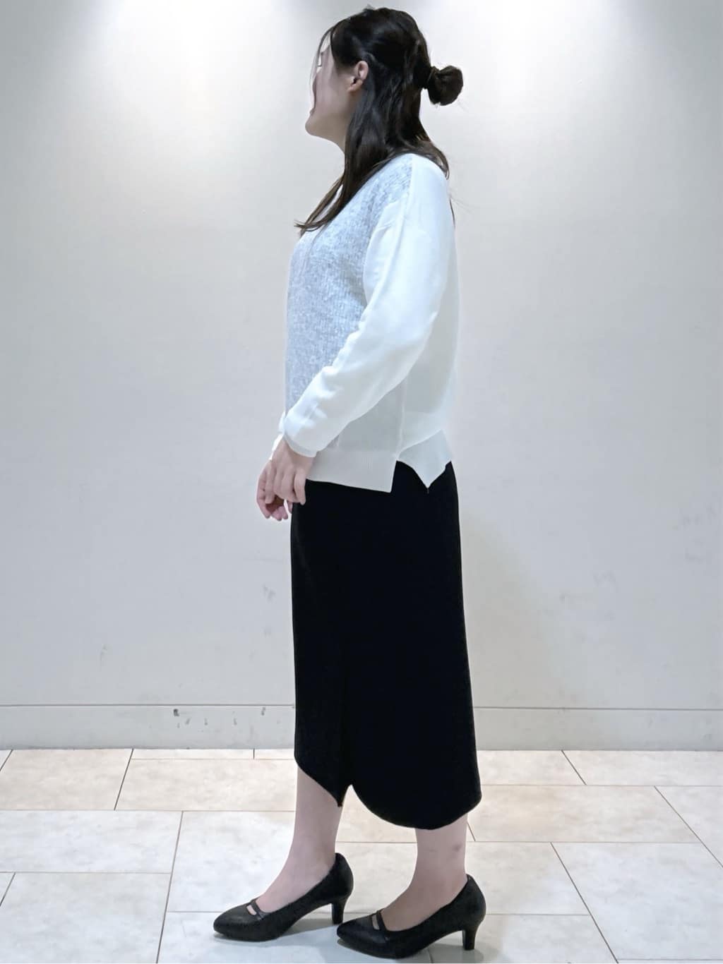 S&auml;K&iuml;さんの「Reflect｜アーガイル柄ハイネックニット」を使ったコーディネート