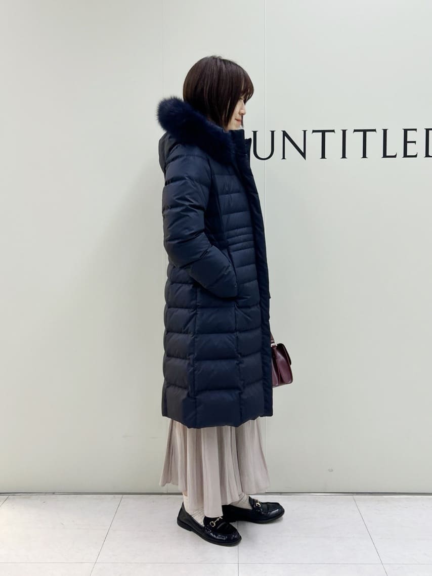 Mikiさんの「UNTITLED｜【はっ水機能/フード取り外し可/防寒】ロングダウンコート」を使ったコーディネート