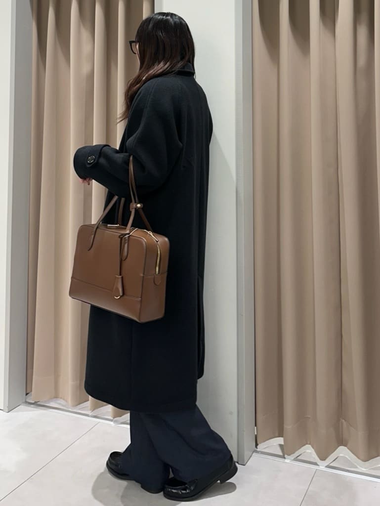 cottonさんの「THE SHOP TK｜ジャージメルトンスタンドカラーコート」を使ったコーディネート