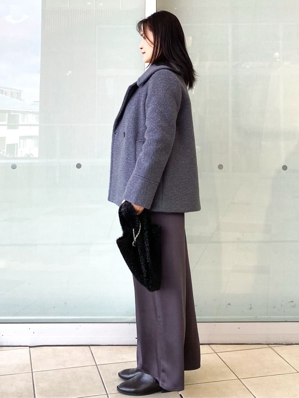 Jeanさんの「OPAQUE.CLIP｜ブークレミドルコート【洗える】」を使ったコーディネート