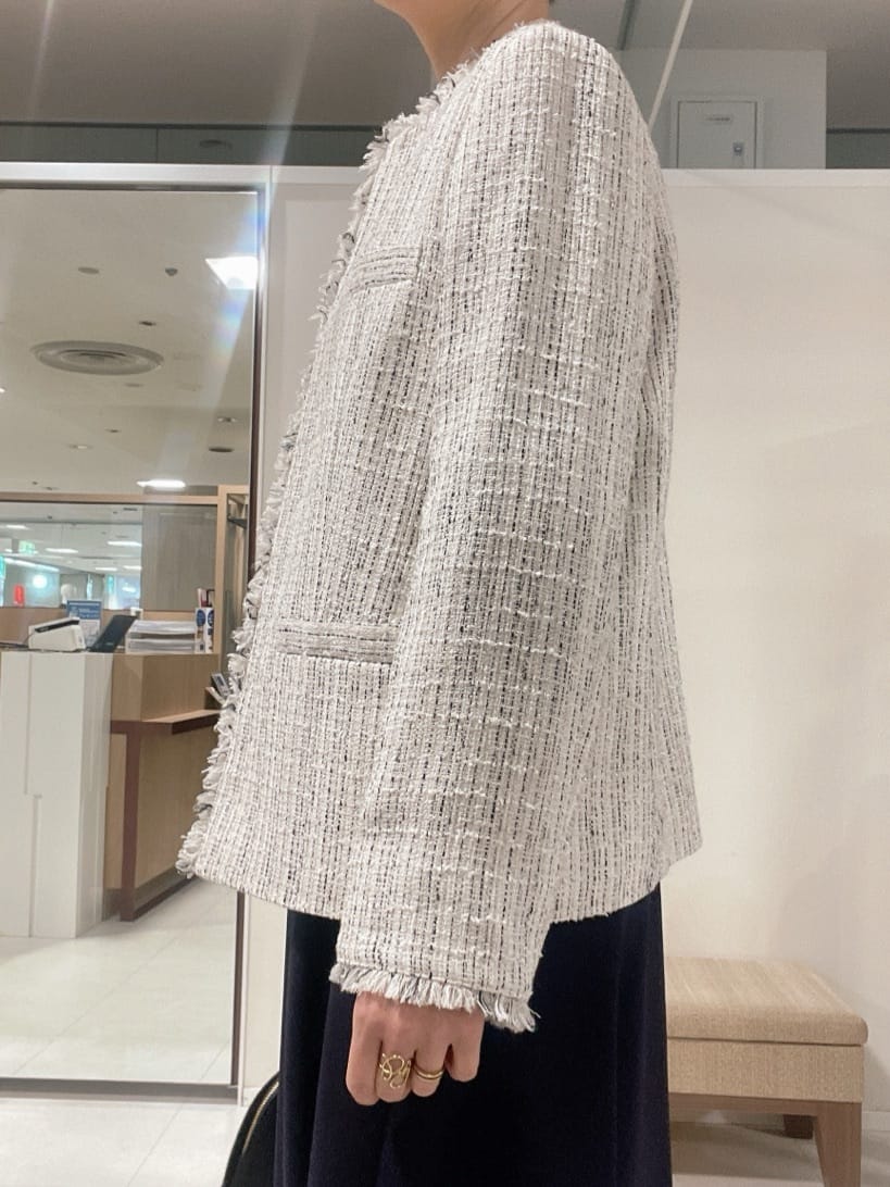 IWAMOさんの「UNTITLED｜【仕事着/スーツ】ファンシーツイード ジャケット」を使ったコーディネート