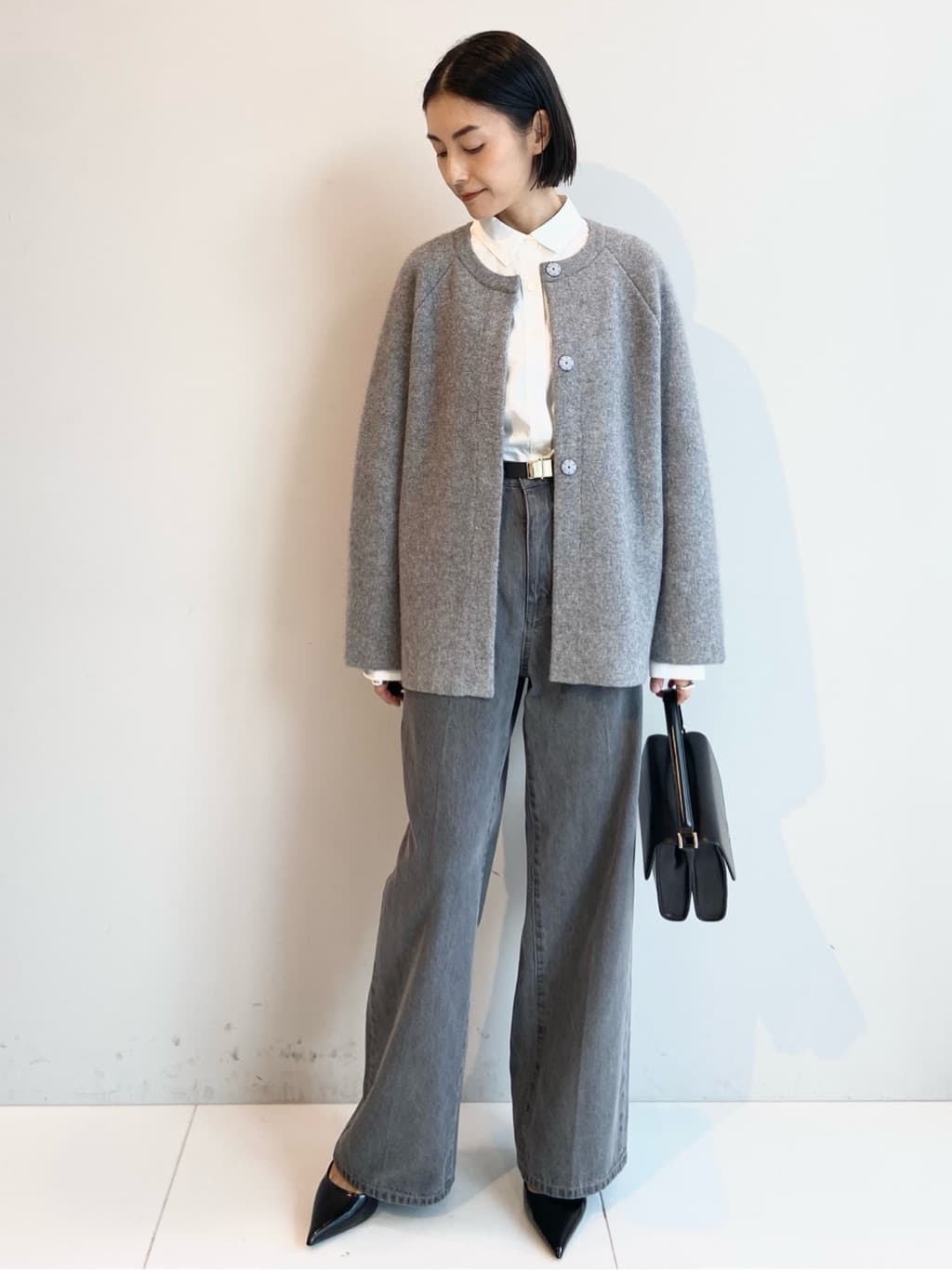 AYAさんの「UNTITLED｜【軽アウター/ミドル丈】ウールニットコーディガン」を使ったコーディネート