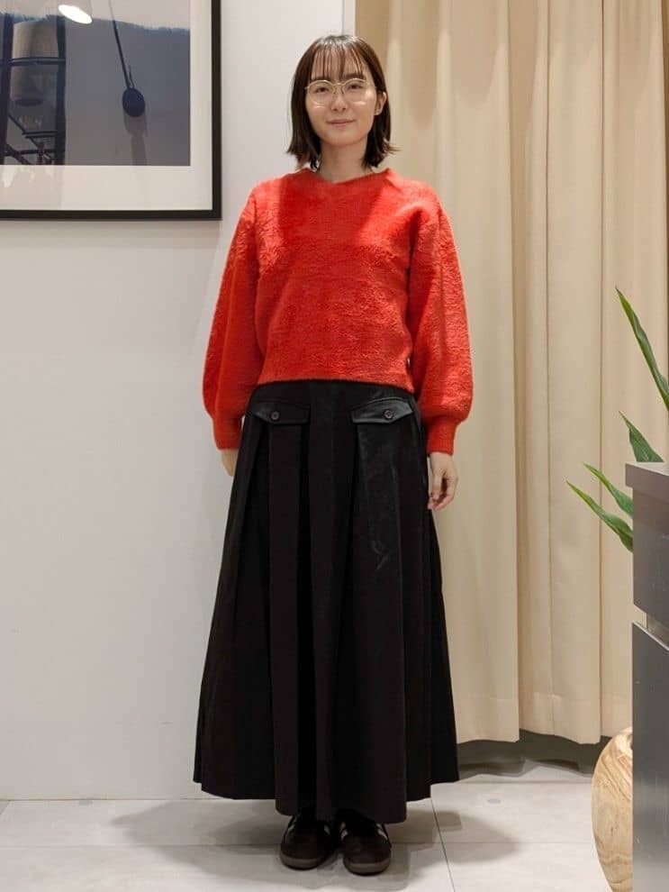 なめさんの「THE SHOP TK｜クラシカルな装い ウールライクスタンドカラーコート」を使ったコーディネート