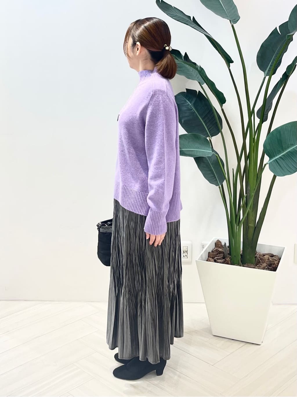 Tomoさんの「UNTITLED｜【軽やか／ゆったり】ウール混ショートトレンチコート」を使ったコーディネート