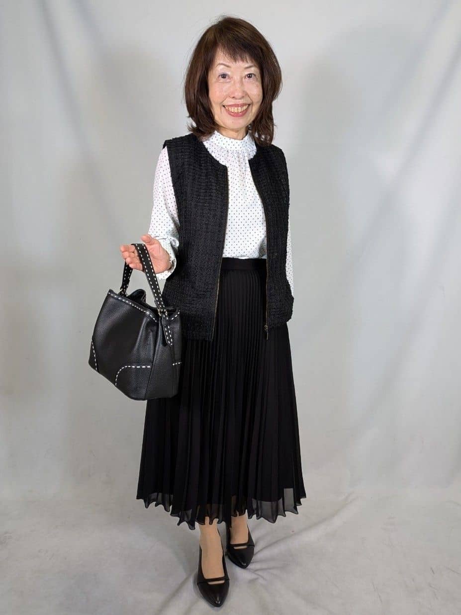 k.kazunoさんの「Reflect｜【SS-4Lサイズ】ドットプリントブラウス」を使ったコーディネート