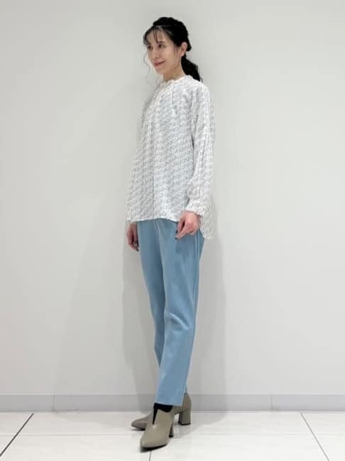 kayoさんの「INDIVI｜【きれいめ／オフィス／イベント】フェザージャカードブラウス」を使ったコーディネート