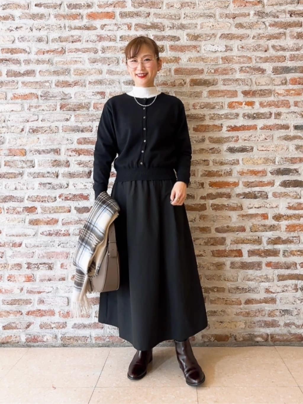 Yasucoさんの「Dessin｜【1枚着/2WAY】ドッキングワンピース」を使ったコーディネート