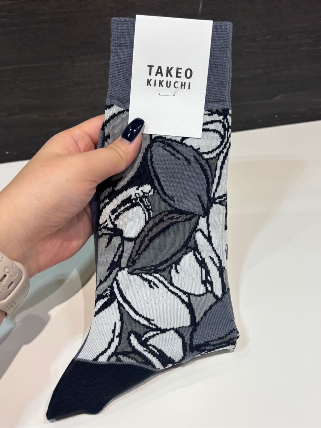 ヒナさんの「TAKEO KIKUCHI｜カカオ柄ソックス」を使ったコーディネート