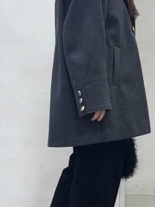 tokiさんの「THE SHOP TK｜クラシカルな装い ウールライクスタンドカラーコート」を使ったコーディネート