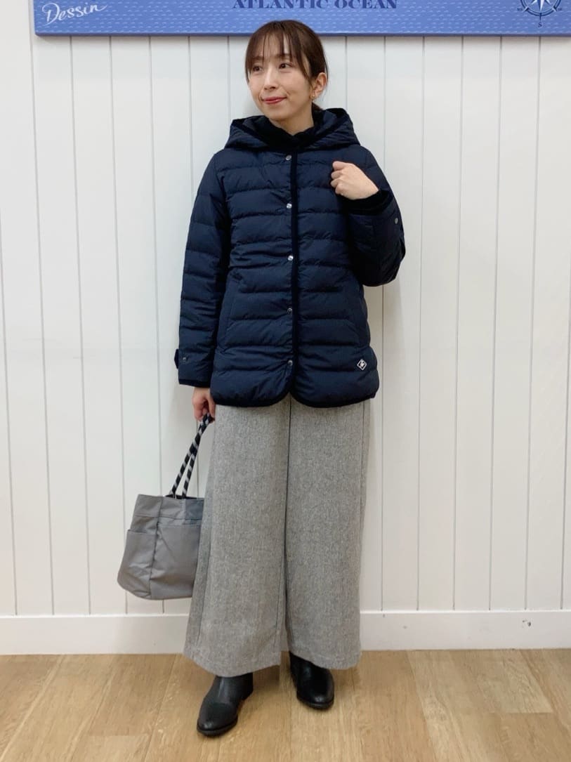 yoshiさんの「Dessin｜【撥水・2WAY】ミュラーダウンコートミドル丈」を使ったコーディネート