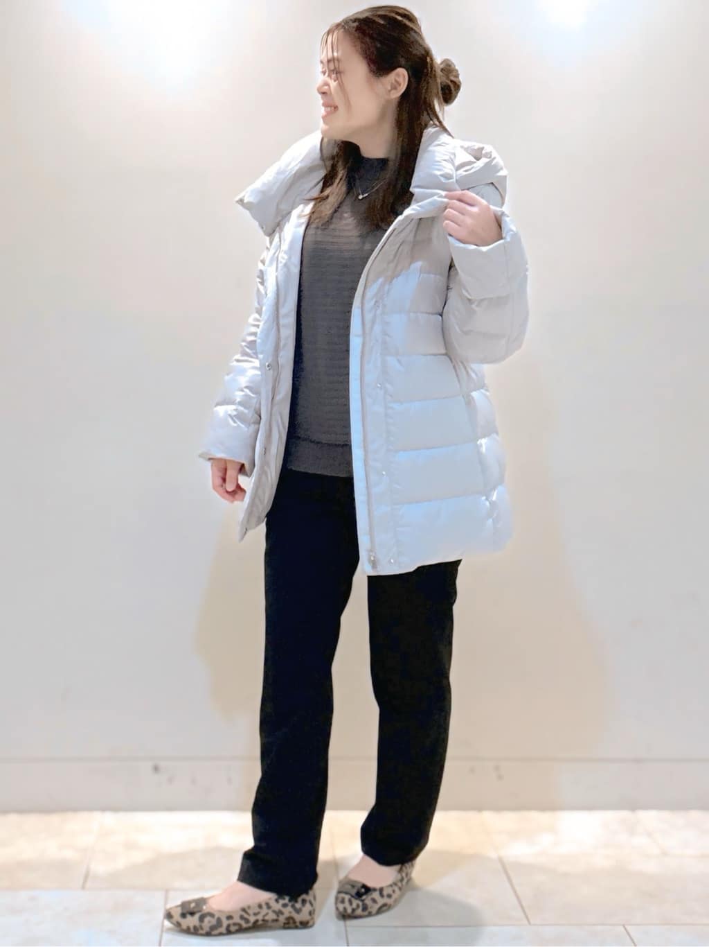 S&auml;K&iuml;さんの「Reflect｜【SS-4Lサイズ】フーデッドミドルダウンコート」を使ったコーディネート