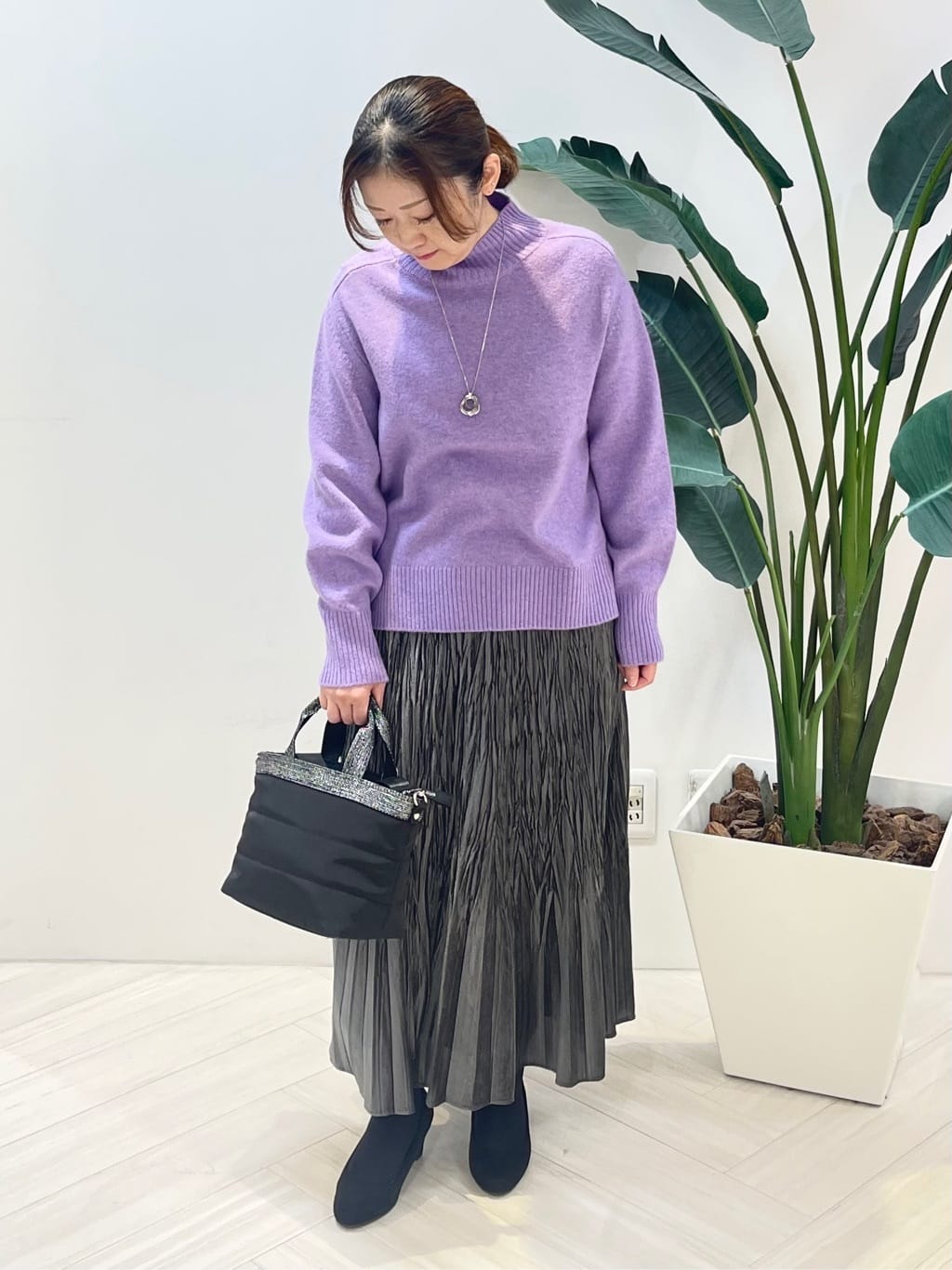 Tomoさんの「UNTITLED｜【軽やか／ゆったり】ウール混ショートトレンチコート」を使ったコーディネート