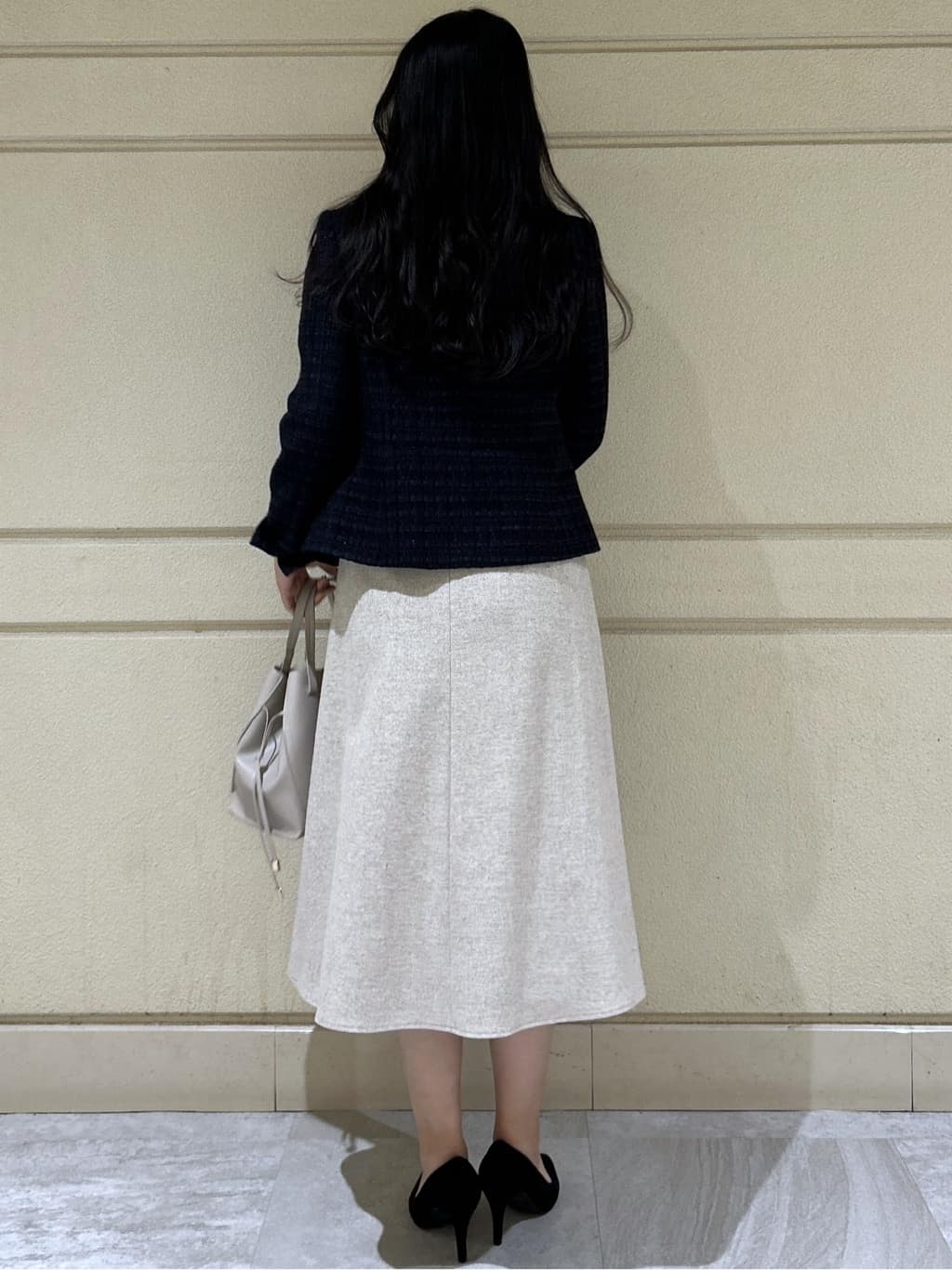 Momokaさんの「COUP DE CHANCE｜【洗える／日本製】女性らしい細ボウタイブラウス」を使ったコーディネート