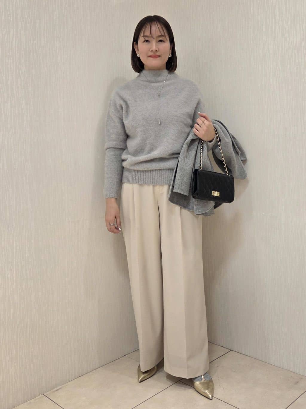 naokoさんの「UNTITLED｜【ミディ丈/軽やか】セミラグランリバー コート」を使ったコーディネート
